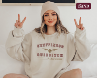 Gryffindor Quidditch Varsity Style Sweatshirt Embroidered Adult/Youth Unisex