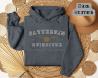 Slytherin Quidditch Varsity Style Hoodie Embroidered Adult Unisex