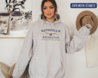 Ravenclaw Quidditch Varsity Style Hoodie Embroidered Adult Unisex