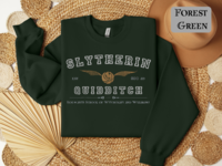 Slytherin Quidditch Varsity Style Sweatshirt Embroidered Adult/Youth Unisex