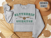 Slytherin Quidditch Varsity Style Sweatshirt Embroidered Adult/Youth Unisex