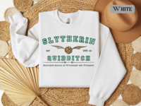 Slytherin Quidditch Varsity Style Sweatshirt Embroidered Adult/Youth Unisex