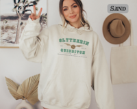 Slytherin Quidditch Varsity Style Hoodie Embroidered Adult Unisex