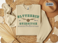 Slytherin Quidditch Varsity Style Sweatshirt Embroidered Adult/Youth Unisex