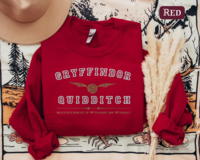 Gryffindor Quidditch Varsity Style Sweatshirt Embroidered Adult/Youth Unisex