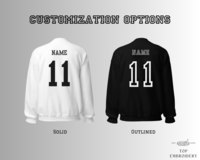 Slytherin Quidditch Varsity Style Sweatshirt Embroidered Adult/Youth Unisex