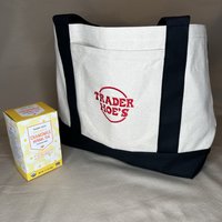 Trader Hoes Canvas Tote Bag Embroidered