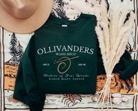 Ollivander's Wand Shop Embroidered Sweatshirt Adult/Youth Unisex