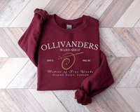 Ollivander's Wand Shop Embroidered Sweatshirt Adult/Youth Unisex