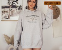 Ollivander's Wand Shop Embroidered Hoodie Unisex