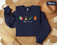 Custom Mexico Embroidered Sweatshirt Unisex
