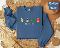 Custom Mexico Embroidered Sweatshirt Unisex
