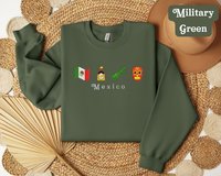 Custom Mexico Embroidered Sweatshirt Unisex

