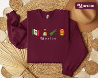 Custom Mexico Embroidered Sweatshirt Unisex
