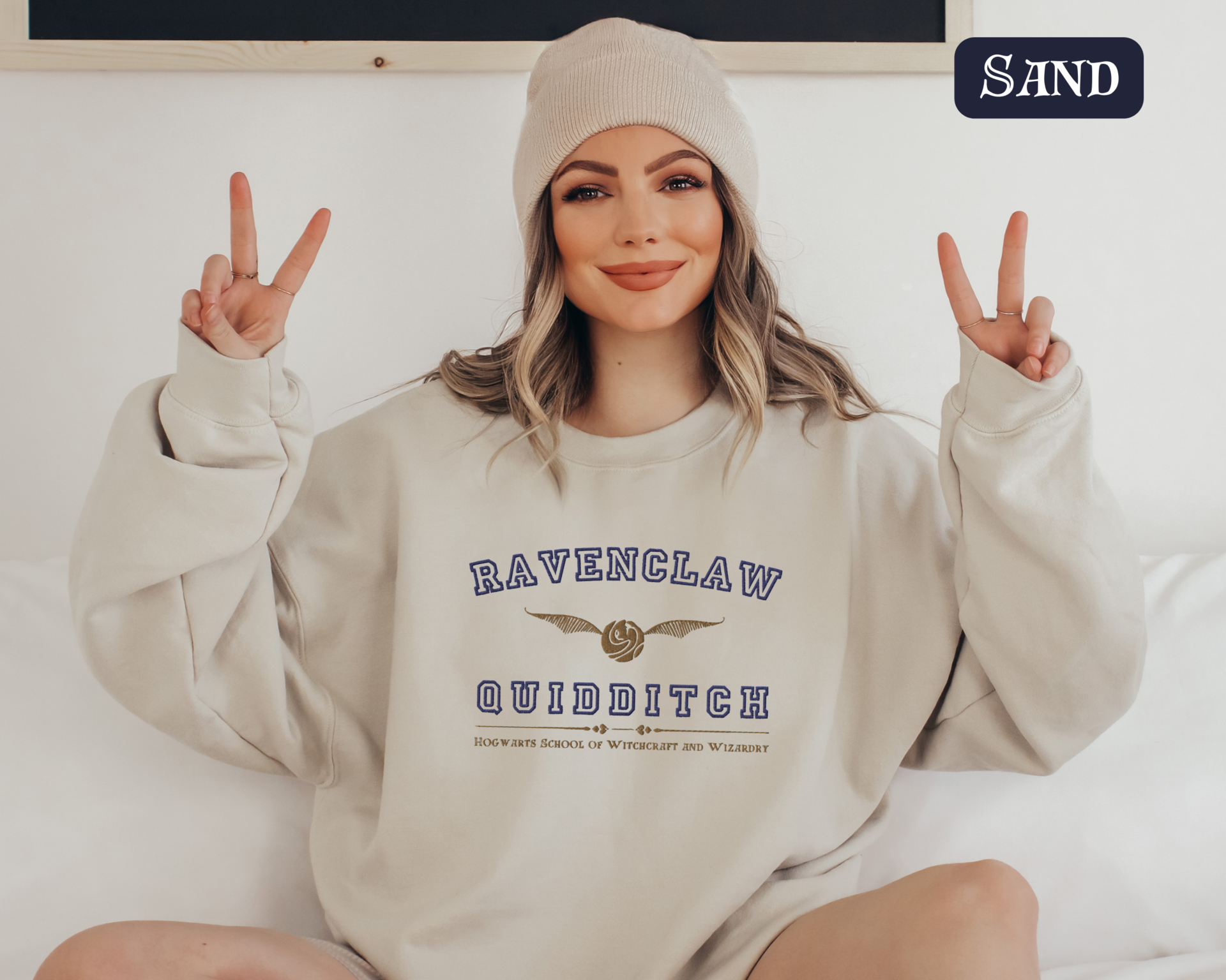Ravenclaw Quidditch Varsity Style Sweatshirt Embroidered Adult/Youth Unisex