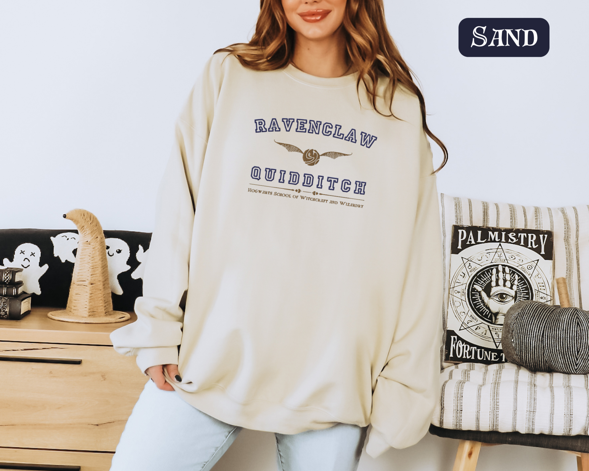 Ravenclaw Quidditch Varsity Style Sweatshirt Embroidered Adult/Youth Unisex