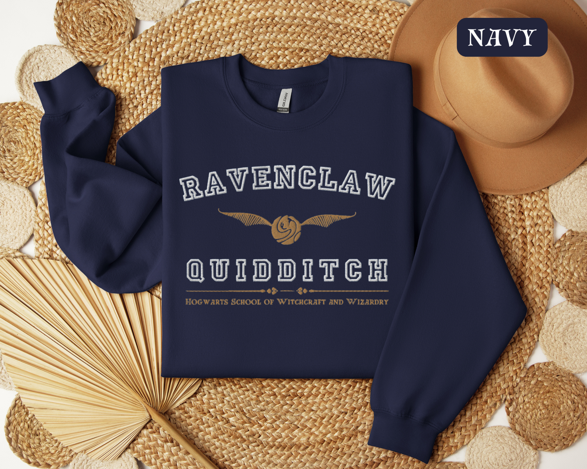 Ravenclaw Quidditch Varsity Style Sweatshirt Embroidered Adult/Youth Unisex