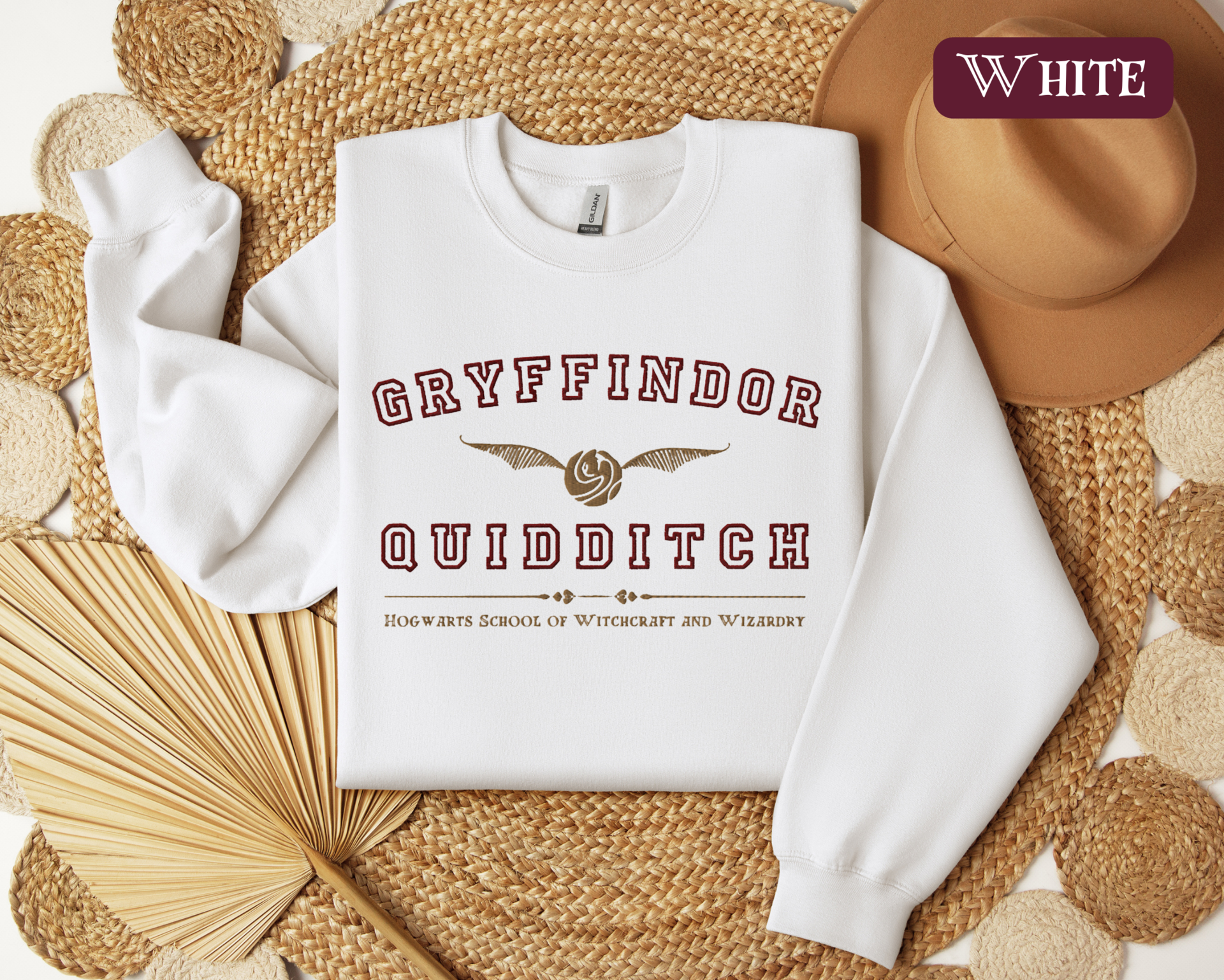 Gryffindor Quidditch Varsity Style Sweatshirt Embroidered Adult/Youth Unisex