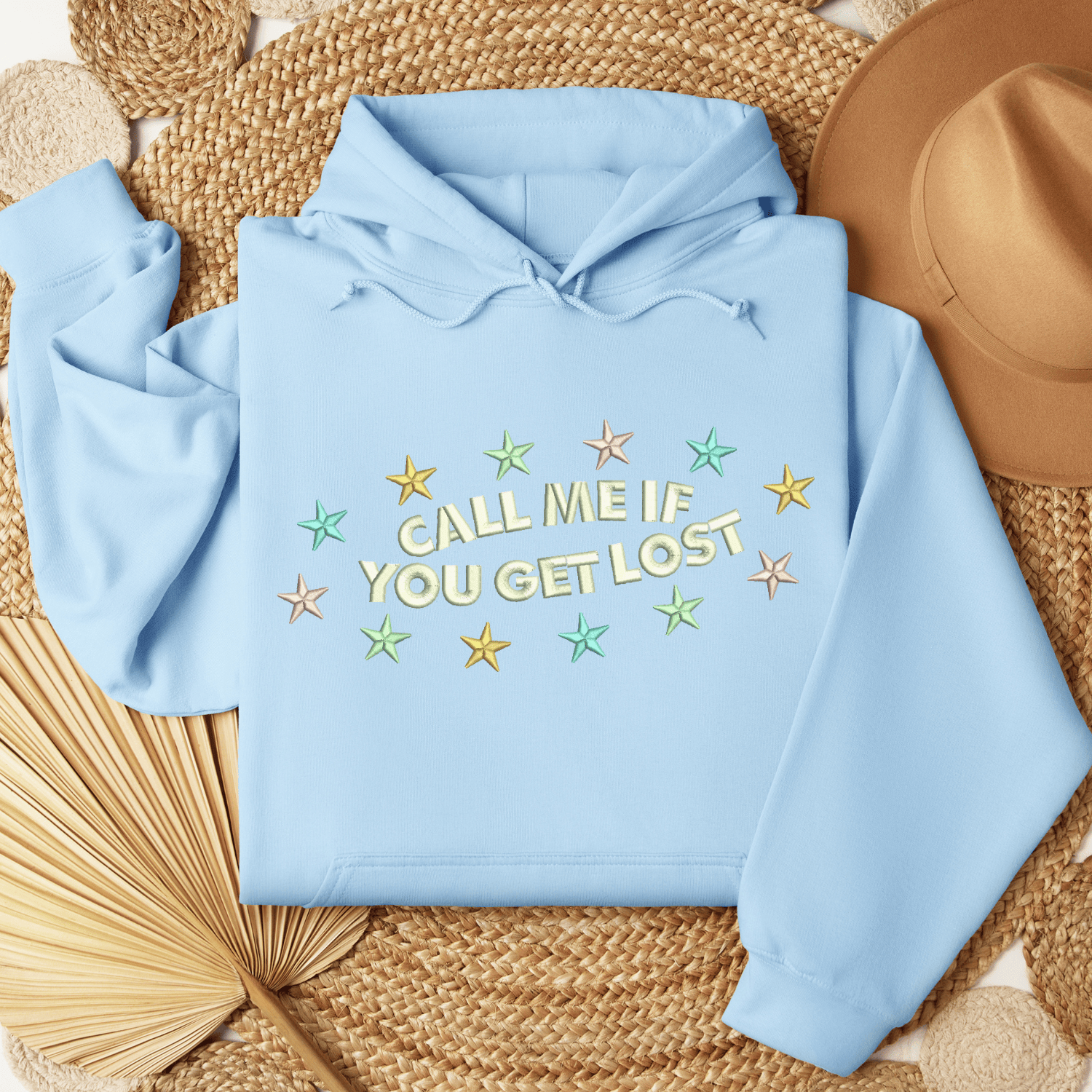 Call Me If You Get Lost Hoodies Embroidered