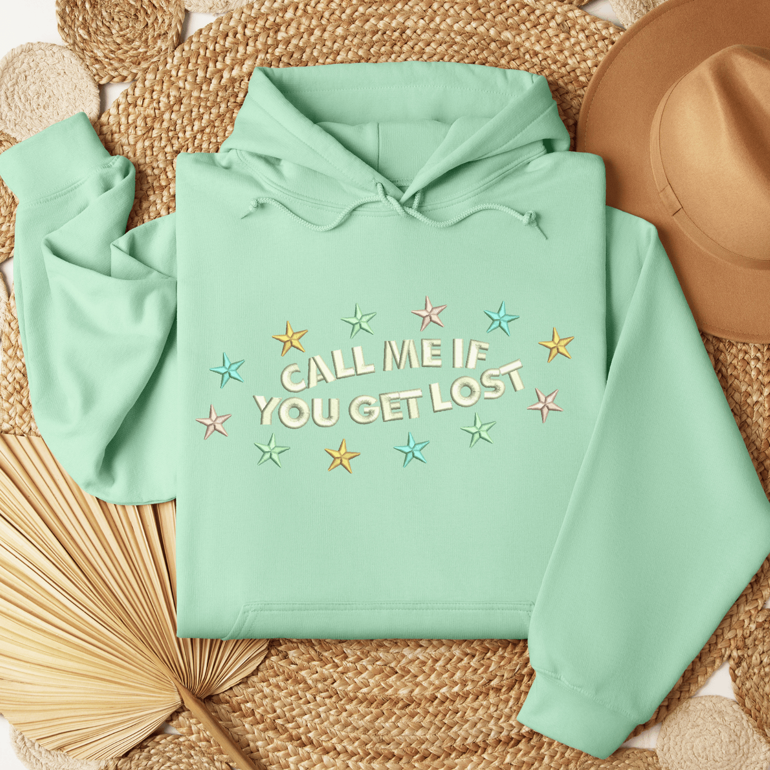 Call Me If You Get Lost Hoodies Embroidered