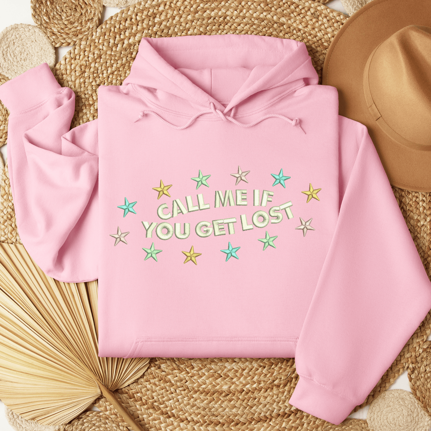 Call Me If You Get Lost Hoodies Embroidered
